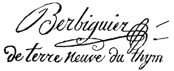 Signature Berbiguier